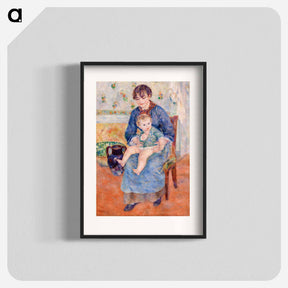 アートポスター-Young Mother - ピエール オーギュスト ルノワール Poster.