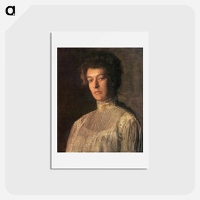アートポストカード-Portrait of Mrs. Kern Dodge (Helen Peterson Greene) - トーマス エイキンズ Postcard.