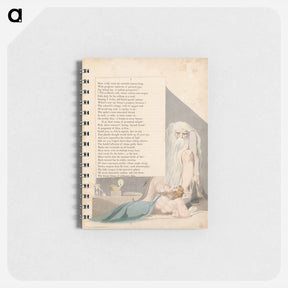 アートメモ帳-Young's Night Thoughts, Page 7, "Till at Death's Toll, Whose Restless Iron Tounge" - ウィリアム ブレイク Memo.