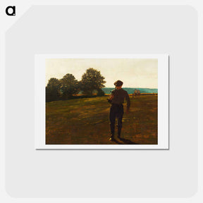 アートポストカード-Man with a Scythe - ウィンスロー ホーマー Postcard.