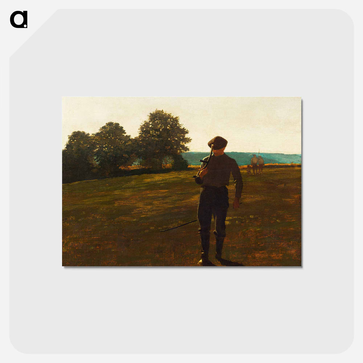 アートポストカード-Man with a Scythe - ウィンスロー ホーマー Postcard.