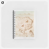 Topographic map of part of the Memphite Necropolis (Pyramids of Giza) - アンティーク地図 Memo.