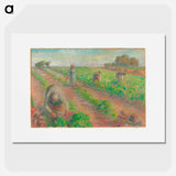 The Beet Harvest - Camille Pissarro Poster.