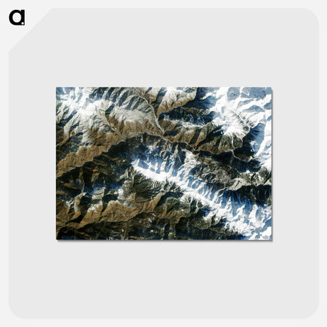 アートポストカード-Skiing Sochi
 - 上空からの地球 Postcard.