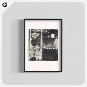 アートポスター-Mlle Bécat at the Café des Ambassadeurs - エドガー ドガ Poster.