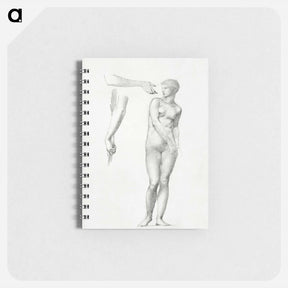 アートメモ帳-Standing Female Nude and Sketches of Arms - エドワード バーン ジョーンズ Memo.