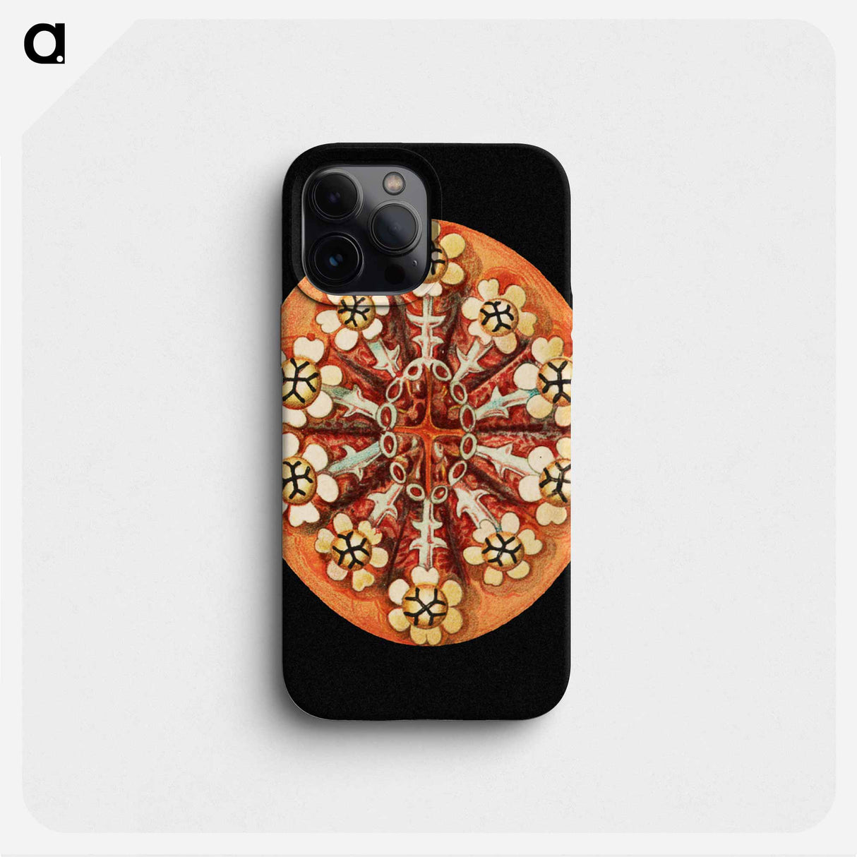 Colorful vintage tunicate marine life illustration - エルンスト ヘッケル Phone Case.