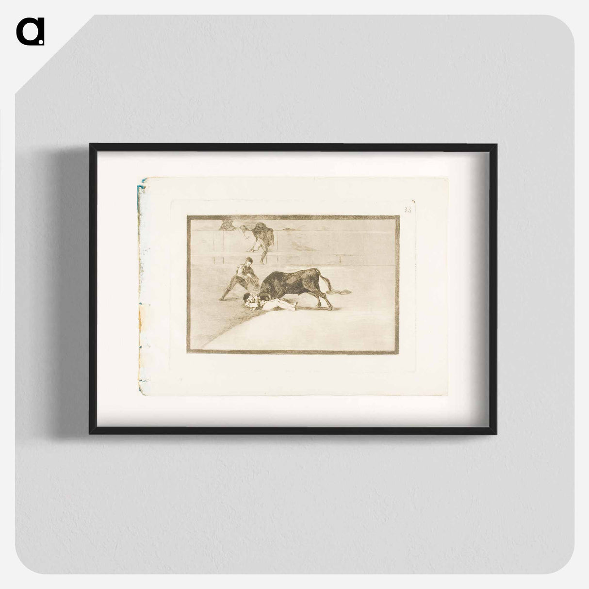 The Unlucky Death of Pepe Illo in the Ring at Madrid - Francisco de Goya Poster.