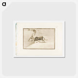 アートポストカード-The Unlucky Death of Pepe Illo in the Ring at Madrid - フランシスコ デ ゴヤ Postcard.