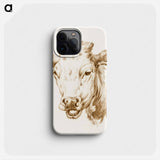 Head of a cow - Jean Bernard Phone Case.