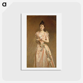 アートポストカード-Miss Grace Woodhouse - ジョン シンガー サージェント Postcard.