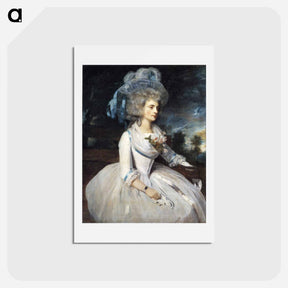 アートポストカード-Lady Skipwith - ジョシュア レノルズ Postcard.
