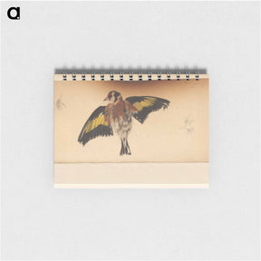 アートメモ帳-Vogel met uitgespreide vleugels - ユリー デ フラーハ Memo.