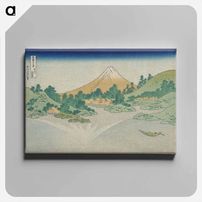 アートパネル-Reflection in Lake Misaka, Kai Province - 葛飾 北斎 Canvas.