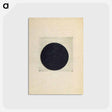 アートポストカード-Composition with a black circle - カジミール マレーヴィチ Postcard.