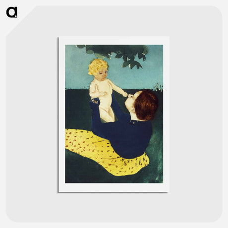 アートポストカード-Under the Horse Chestnut Tree - メアリー カサット Postcard.