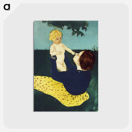 アートポストカード-Under the Horse Chestnut Tree - メアリー カサット Postcard.