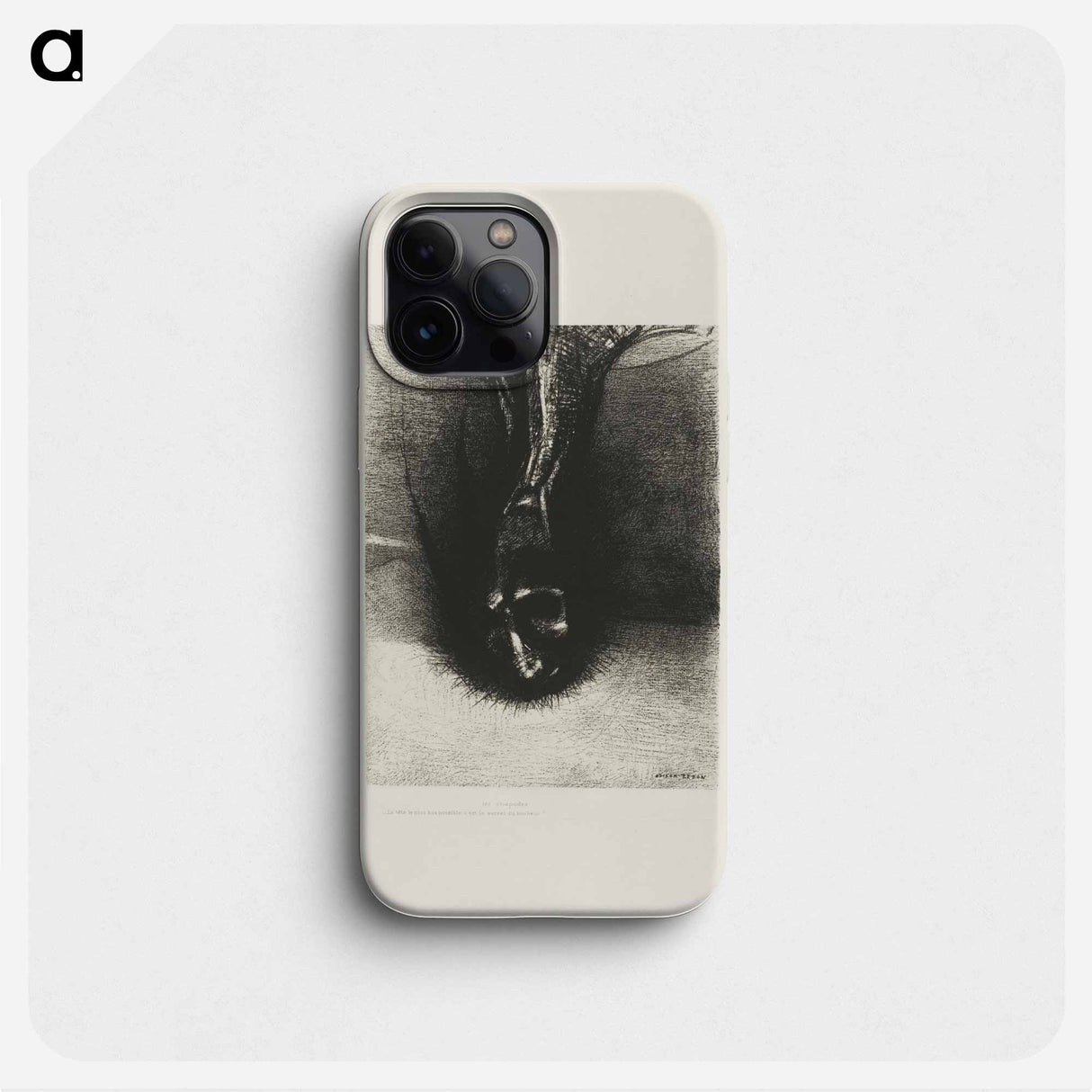 The Skiapods: "The head is as low as possible, that is the secret of happiness!" - Odilon Redon Phone Case.