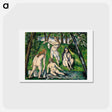 アートポストカード-Four Bathers - ポール セザンヌ Postcard.