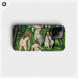 Four Bathers - Paul Cezanne Phone Case.