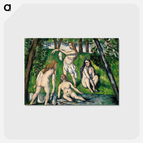 アートポストカード-Four Bathers - ポール セザンヌ Postcard.