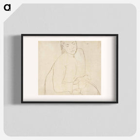 アートポスター-Seated Tahitian Woman - ポール ゴーギャン Poster.