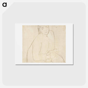 アートポストカード-Seated Tahitian Woman - ポール ゴーギャン Postcard.