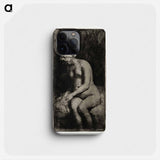 Woman Bathing Her Feet in a Brook - レンブラント ファン レイン Phone Case.