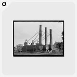 アートポストカード-Boilers in Oil Field, Seminole, Oklahoma
 - ラッセル リー Postcard.