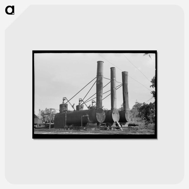 アートポストカード-Boilers in Oil Field, Seminole, Oklahoma
 - ラッセル リー Postcard.