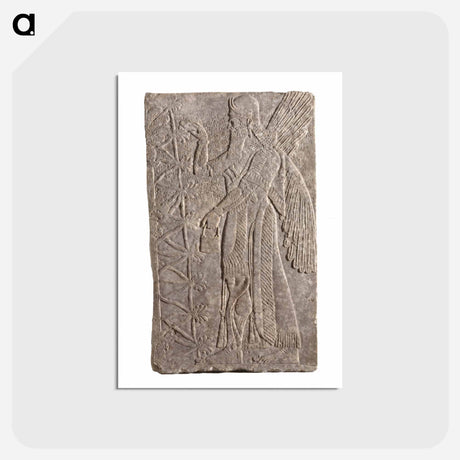 アートポストカード-Winged Genie Relief
 - セントルイス美術館 Postcard.