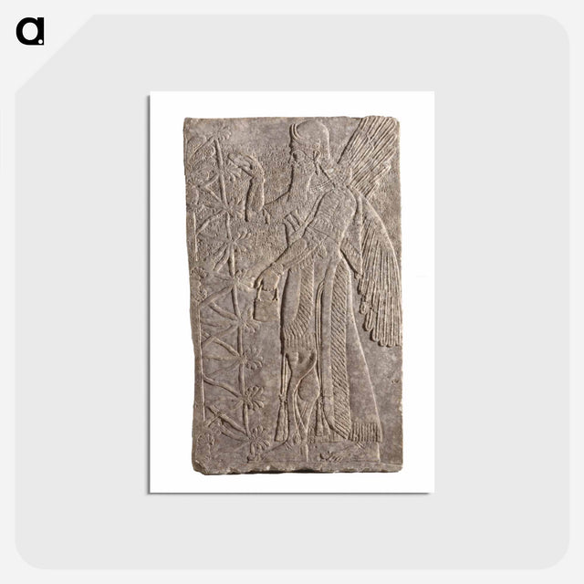 アートポストカード-Winged Genie Relief
 - セントルイス美術館 Postcard.