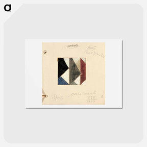 アートポストカード-Studie voor Contra compositie XIX - テオ ファン ドゥースブルフ Postcard.