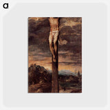 アートポストカード-Crucifixion - ティツィアーノ ヴェチェッリオ Postcard.