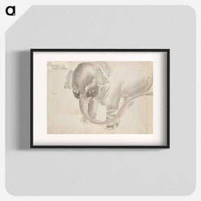 アートポスター-Elephant, Album of Ichiryusai Hiroshige's Sketches
 - 歌川 広重 Poster.