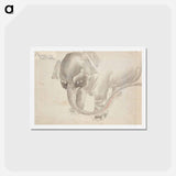 アートポストカード-Elephant, Album of Ichiryusai Hiroshige's Sketches
 - 歌川 広重 Postcard.