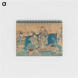 アートメモ帳-Courtesans and a Modern Genji Drinking from Floating Cups
 - 歌川 国貞 Memo.