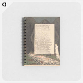 アートメモ帳-Young's Night Thoughts, Page 54, The Vale of Death! That Hush'd Cimmerian Vale - ウィリアム ブレイク Memo.