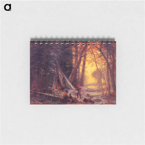アートメモ帳-Moose Hunters Camp - アルバート ビアスタット Memo.