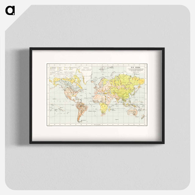 アートポスター-Die Erde. Eine allgemeine Erd- und Länderkunde
 - 大英図書館 Poster.
