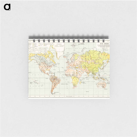 アートメモ帳-Die Erde. Eine allgemeine Erd- und Länderkunde
 - 大英図書館 Memo.