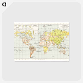アートポストカード-Die Erde. Eine allgemeine Erd- und Länderkunde
 - 大英図書館 Postcard.