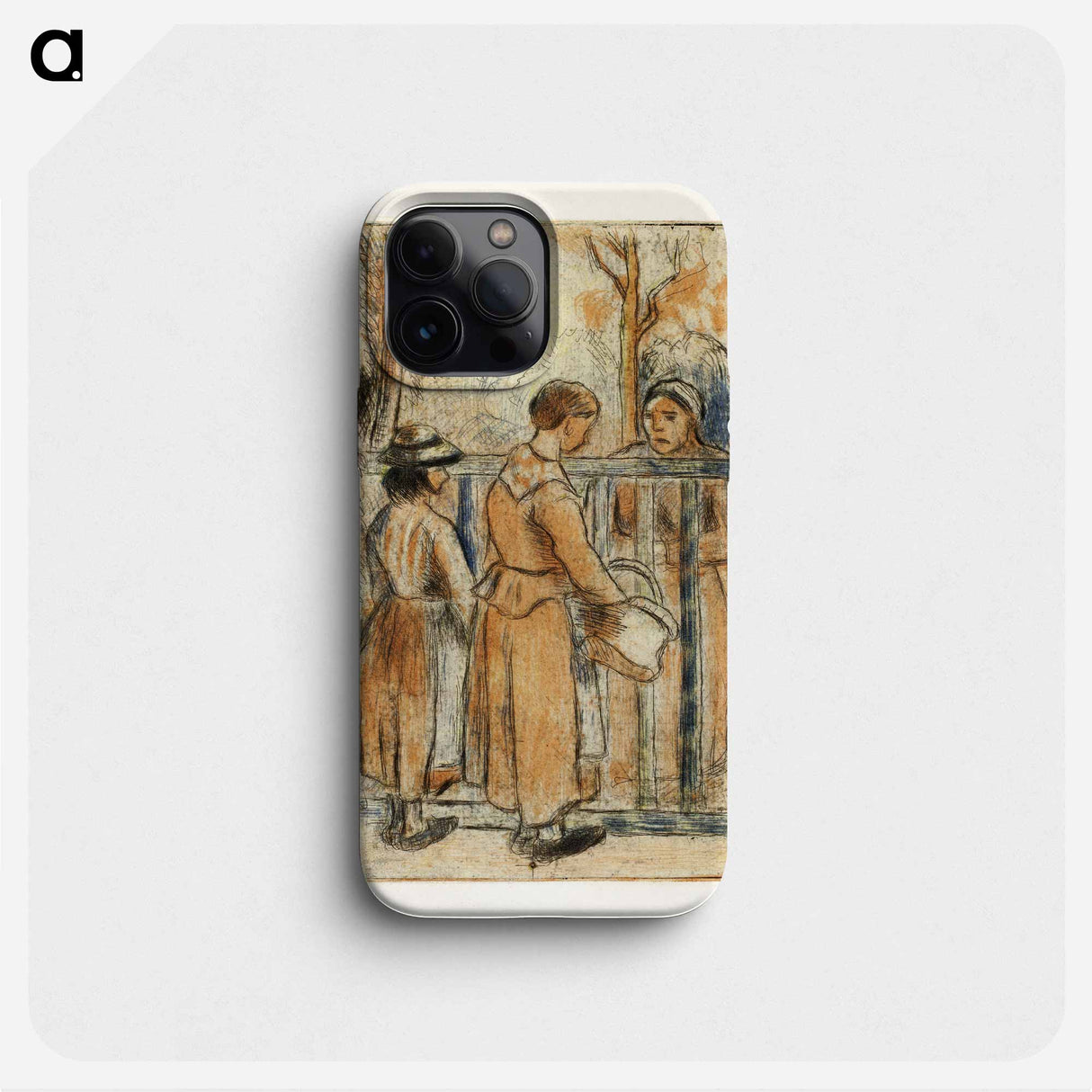 Beggar Women - Camille Pissarro Phone Case.