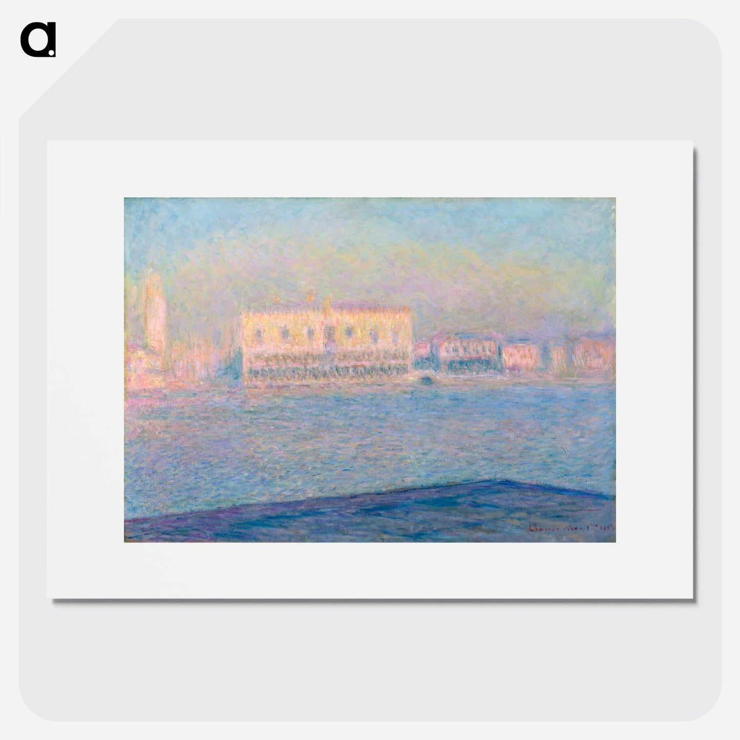 The Doge's Palace Seen from San Giorgio Maggiore Poster.