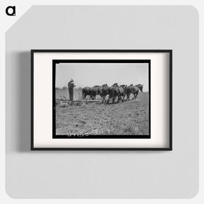 アートポスター-Seven-horse disc used in cultivating corn - ドロテア ラング Poster.