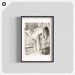 アートポスター-After the Bath II - エドガー ドガ Poster.