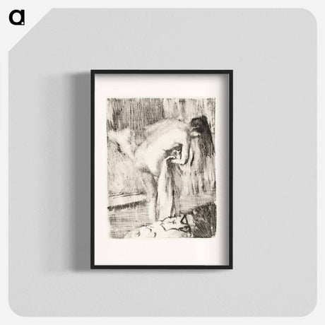 アートポスター-After the Bath II - エドガー ドガ Poster.