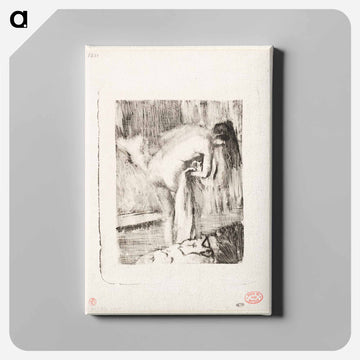 After the Bath II - エドガー ドガ Canvas.
