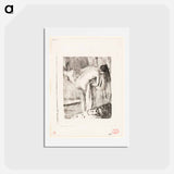 アートポストカード-After the Bath II - エドガー ドガ Postcard.