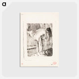 アートポストカード-After the Bath II - エドガー ドガ Postcard.